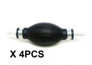 4PCS Black Fuel Hand Primer Bulb Boat Car RV Marine 8mm 5/16''
